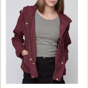 Rare Brandy Melville maroon Hailey jacket